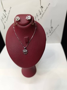 نیم ست نقره زنانه کد 408