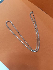 زنجیر نقره مردانه کد 432