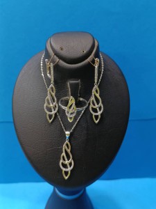 نیم ست نقره زنانه کد 524