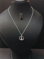 گردنبند نقره کد 883