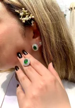 گوشواره نقره کد 1013